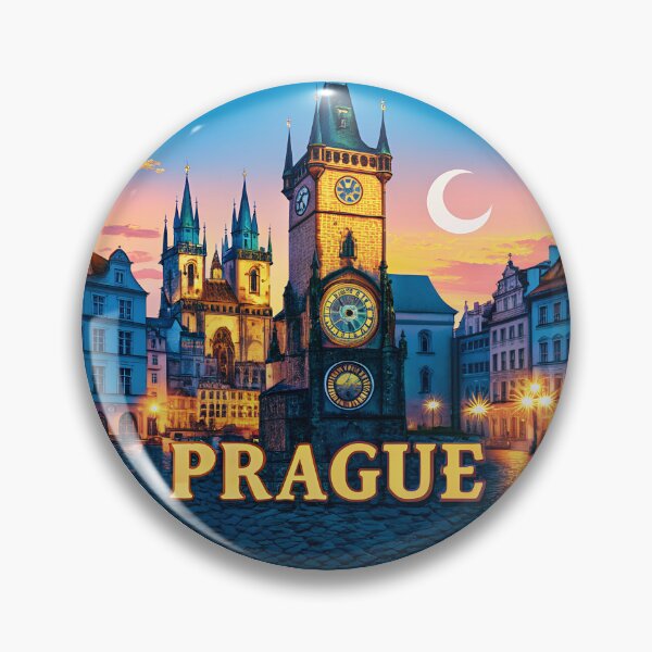 Item preview, Prague Czech Republic Retro Travel Emblem designed and sold by Timegraf.