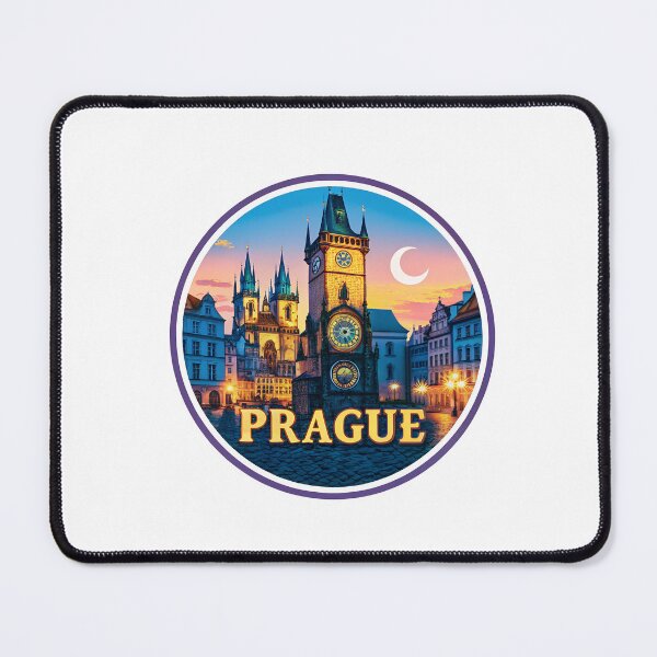 Item preview, Prague Czech Republic Retro Travel Emblem designed and sold by Timegraf.