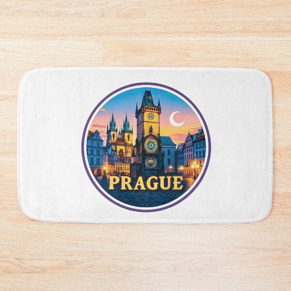 Item preview, Prague Czech Republic Retro Travel Emblem designed and sold by Timegraf.