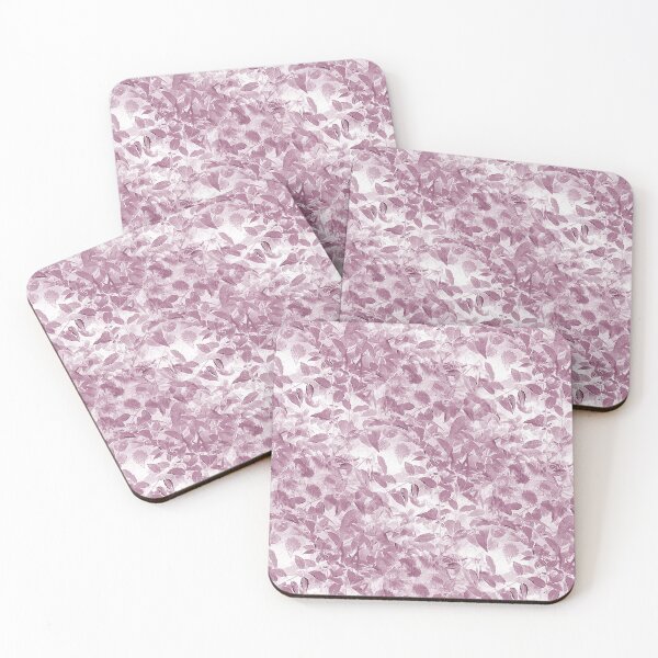 Item preview, Foliage Monochromatic Abstract Pattern in Pink designed and sold by Artistestella.