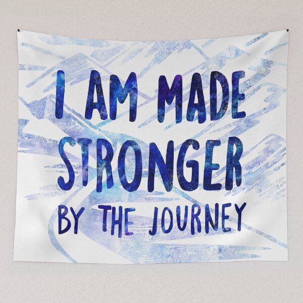 Item preview, I am made stronger by the journey | affirmation uplifting message designed and sold by petalecho.