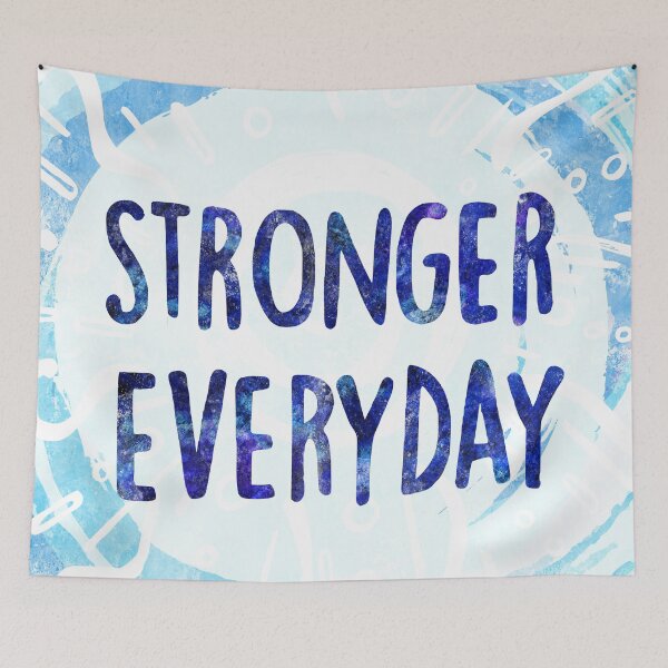 Item preview, Stronger everyday | affirmation uplifting message designed and sold by petalecho.
