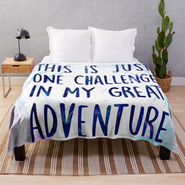 Item preview, One challenge in my great adventure | affirmation uplifting message inspirational quote designed and sold by petalecho.