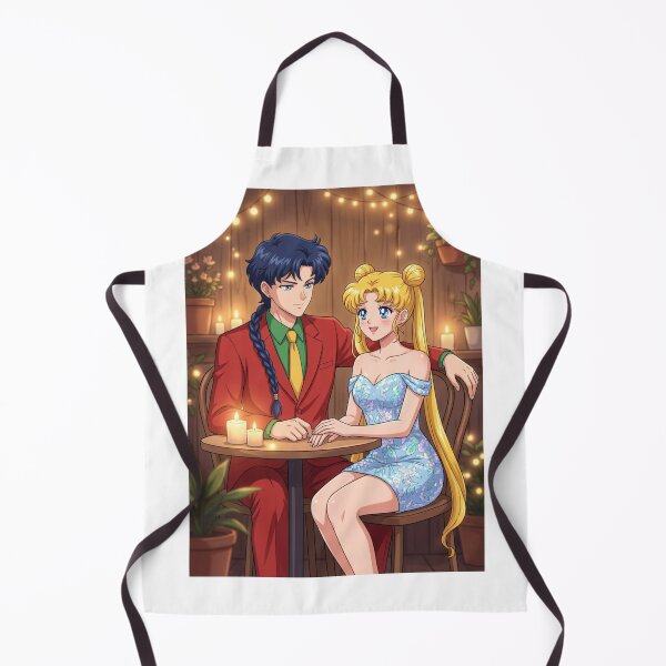 Item preview, Usagi and Seiya on a Date Night designed and sold by Solace Sparkles.
