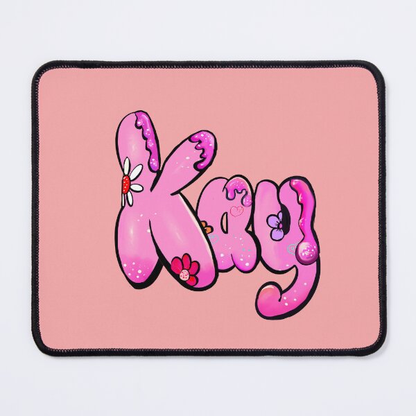 Item preview, Kay Name - Personalized pink Bubble Letters Daisy Flowers Aesthetic designed and sold by Artonmytee.
