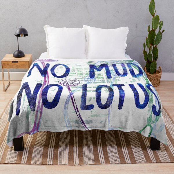 Item preview, No mud no lotus | affirmation uplifting message | inspirational quote designed and sold by petalecho.