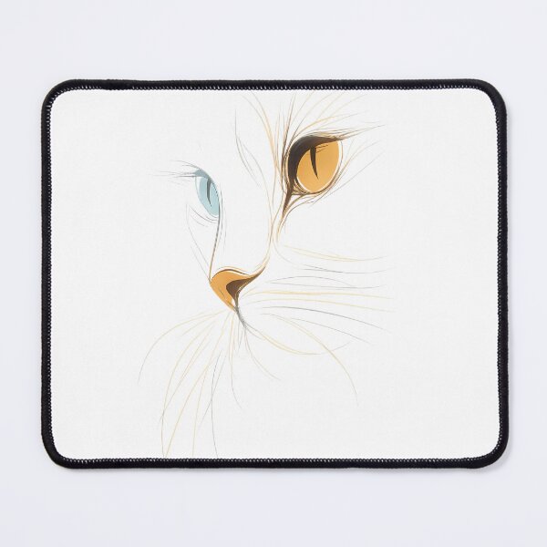 Item preview, Minimalist Van Cat Fine-Line Aesthetic Art designed and sold by etuvibes.