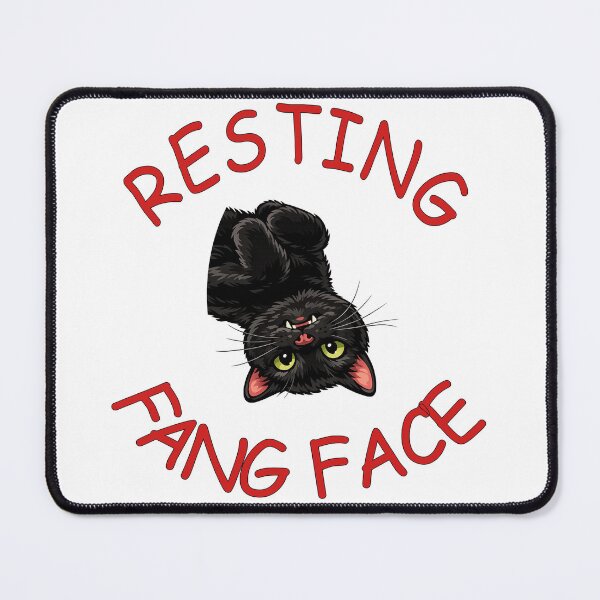 Item preview, Resting Fang Face - Vampire Cat designed and sold by celtgirlz.