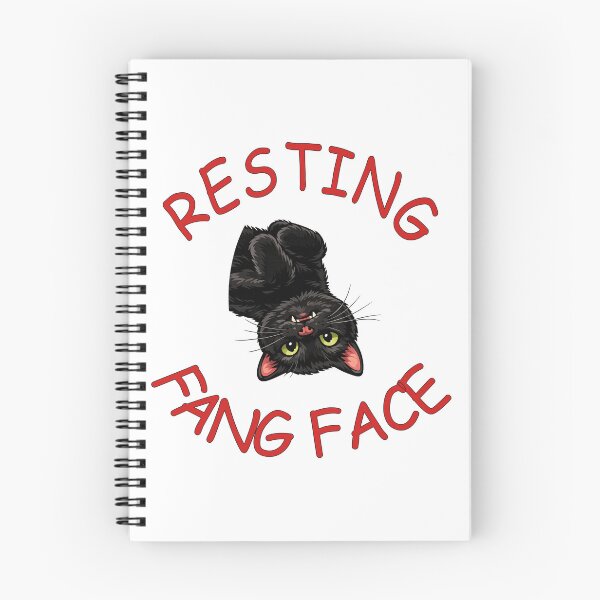 Item preview, Resting Fang Face - Vampire Cat designed and sold by celtgirlz.