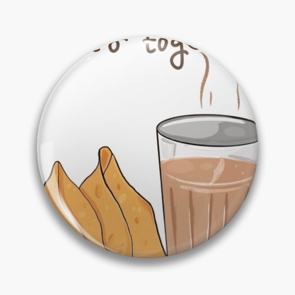 Item preview, Samosa & Chai – Better Together | Cute Indian Snack Illustration | Desi Chai Samosa Quote Art designed and sold by Craft-Qasba .