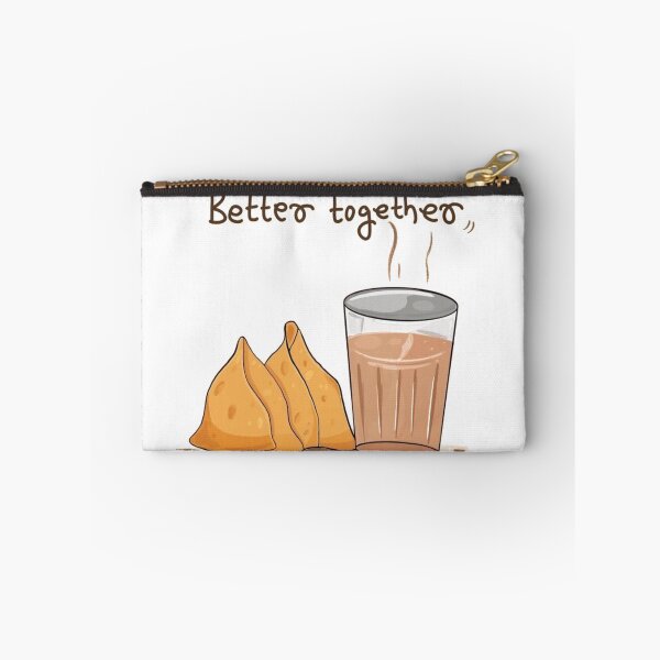 Item preview, Samosa & Chai – Better Together | Cute Indian Snack Illustration | Desi Chai Samosa Quote Art designed and sold by Craft-Qasba .