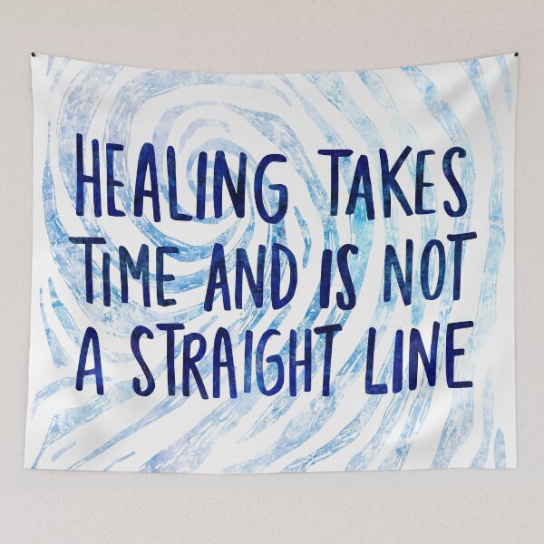 Item preview, Healing takes time and is not a straight line | affirmation uplifting message designed and sold by petalecho.