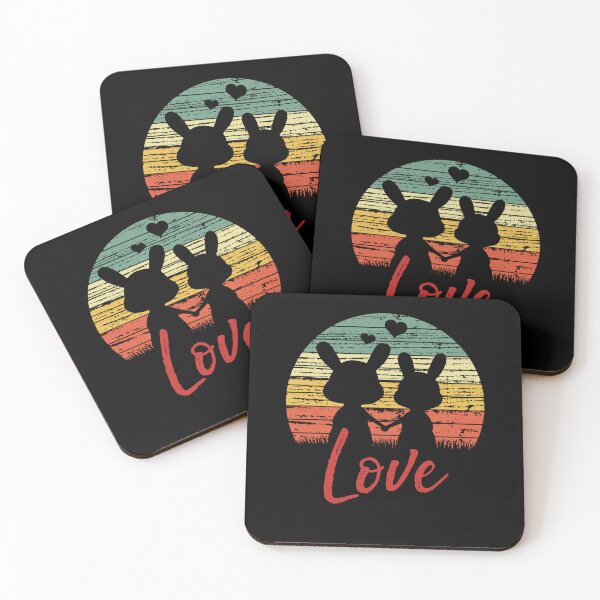 Item preview, Bunnies in love, Valentine Love funny gift designed and sold by Halfstone.