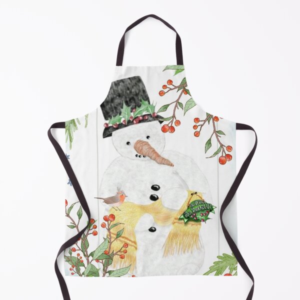 Item preview, Snowman's Christmas Present with robin designed and sold by Erika Castricum.