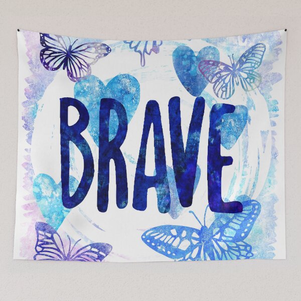 Item preview, Brave affirmation uplifting message designed and sold by petalecho.