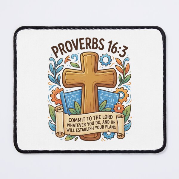 Item preview, proverbs 16:3 t-shirt designed and sold by Shirtmart1.
