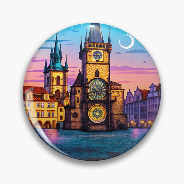 Item preview, Prague Czech Republic Retro Travel Emblem designed and sold by Timegraf.