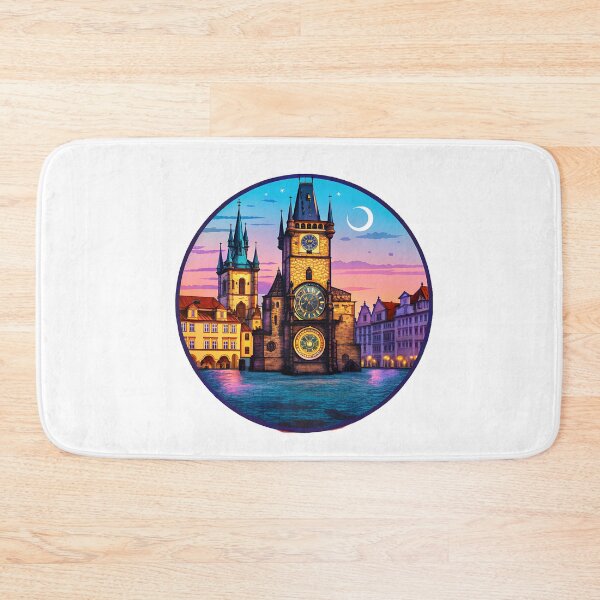 Item preview, Prague Czech Republic Retro Travel Emblem designed and sold by Timegraf.