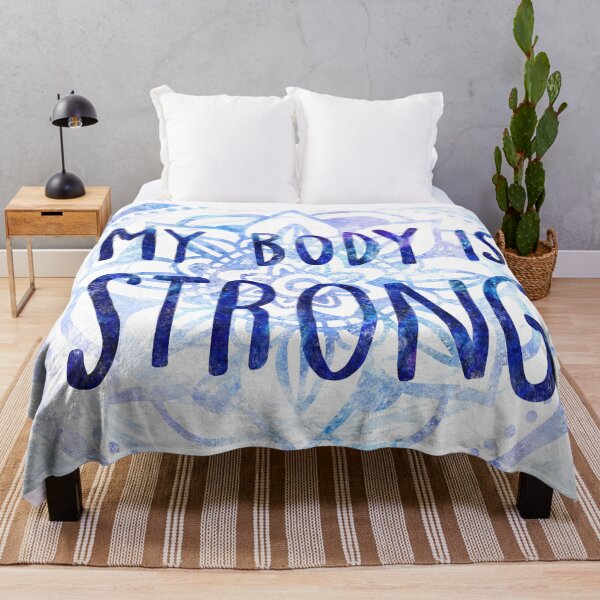 Item preview, My body is strong uplifting affirmation designed and sold by petalecho.