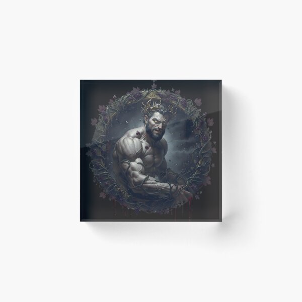 Item preview, Dionysus Chthonios: God of Madness & Revelry - Dark Fantasy Tondo designed and sold by Clark A Bennett.