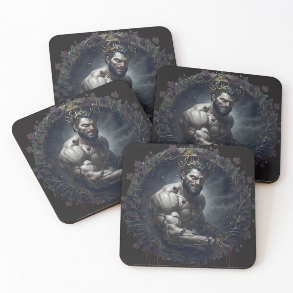 Item preview, Dionysus Chthonios: God of Madness & Revelry - Dark Fantasy Tondo designed and sold by Clark A Bennett.