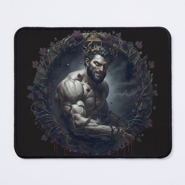 Item preview, Dionysus Chthonios: God of Madness & Revelry - Dark Fantasy Tondo designed and sold by Clark A Bennett.