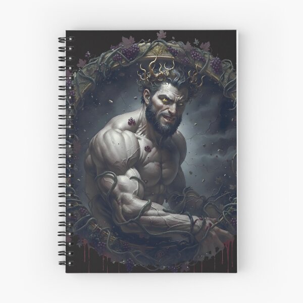 Item preview, Dionysus Chthonios: God of Madness & Revelry - Dark Fantasy Tondo designed and sold by Clark A Bennett.