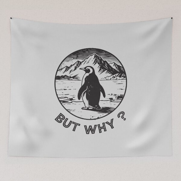 Item preview, Nihilist Penguin - But Why designed and sold by andromeda-redd.