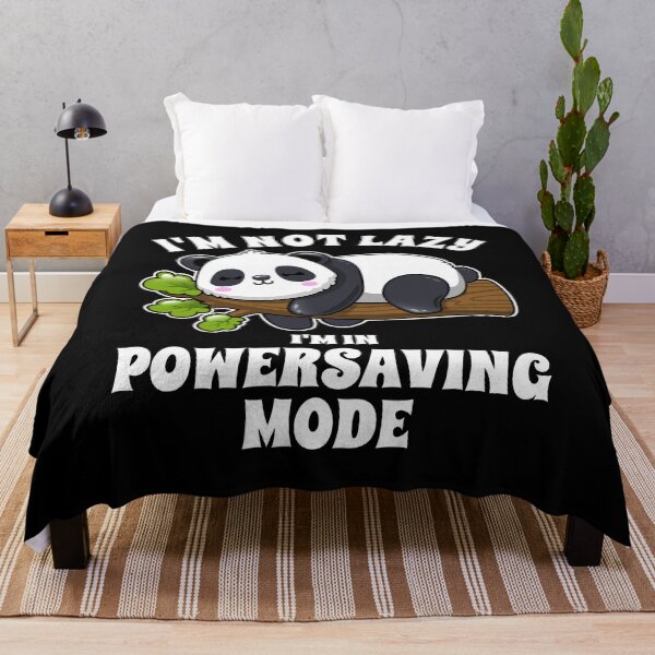 Item preview, Sleepy Panda, I'm not lazy I'm in powersaving mode designed and sold by Halfstone.