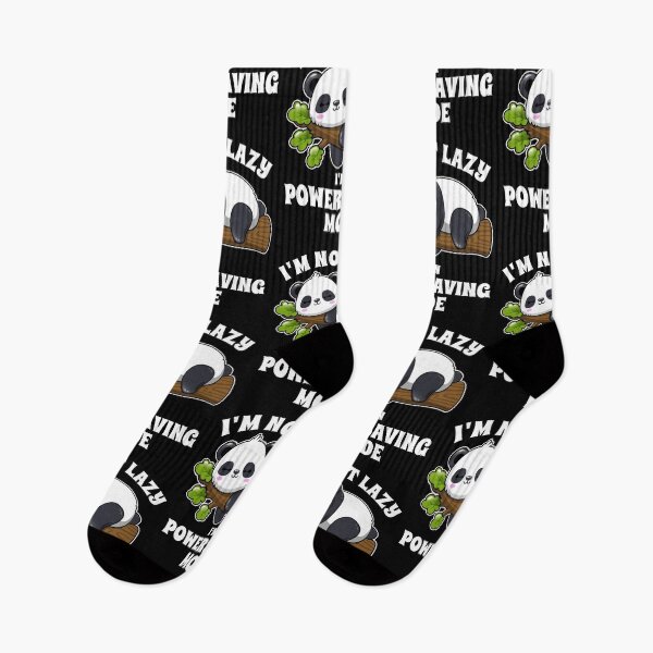 Item preview, Sleepy Panda, I'm not lazy I'm in powersaving mode designed and sold by Halfstone.
