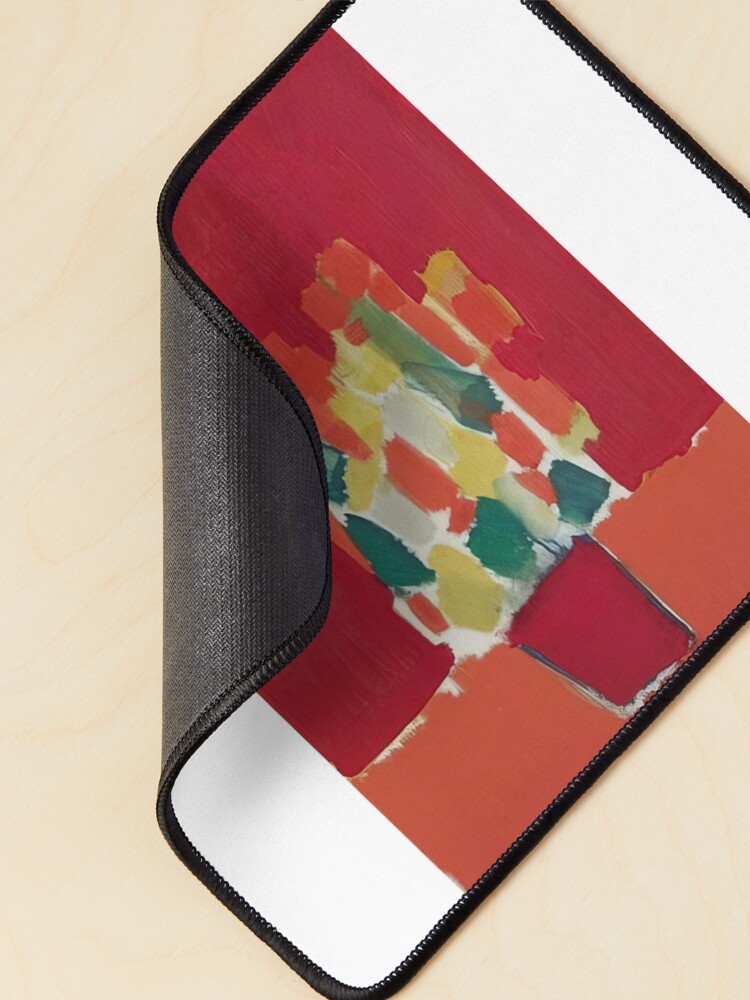 Thumbnail 2 of 5, Mouse Pad, Nicolas De Staël Fleurs Rouges 1952 designed and sold by melaartni.