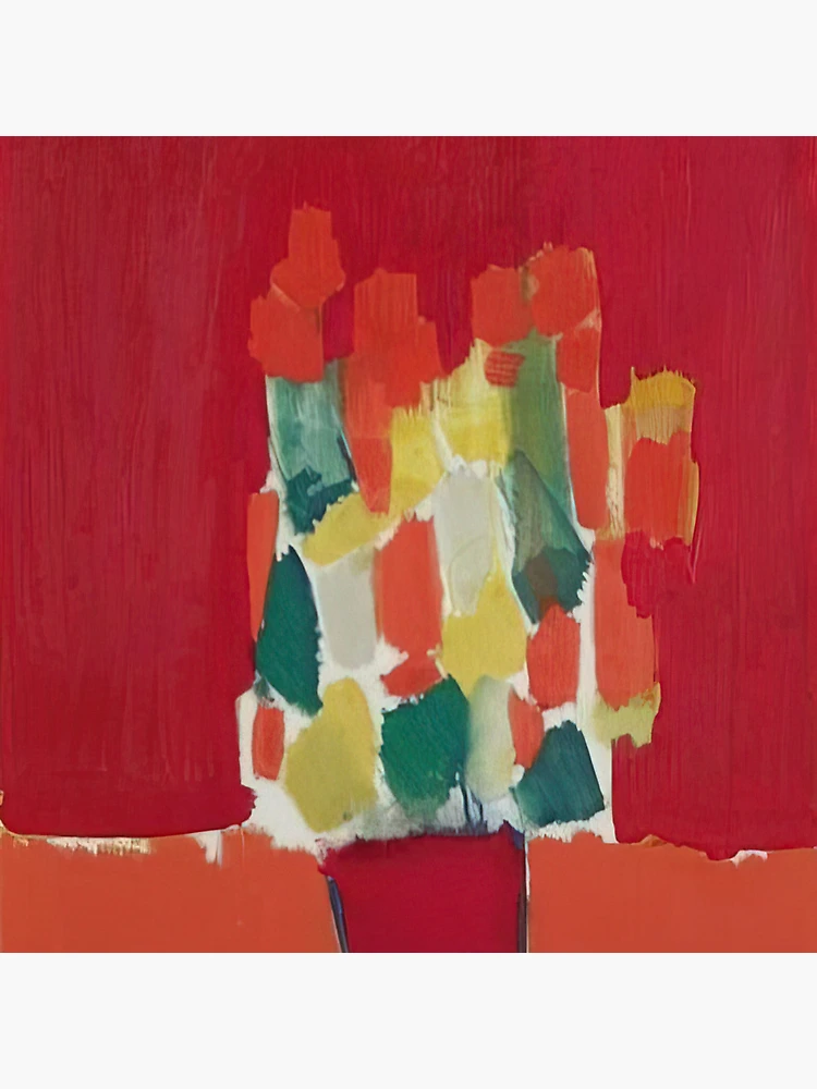 Thumbnail 5 of 5, Coasters (Set of 4), Nicolas De Staël Fleurs Rouges 1952 designed and sold by melaartni.