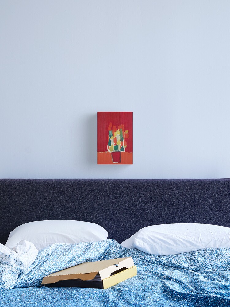 Thumbnail 2 of 3, Canvas Print, Nicolas De Staël Fleurs Rouges 1952 designed and sold by melaartni.