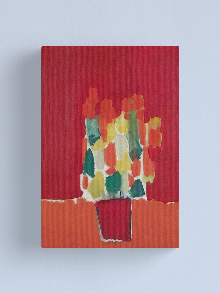 Thumbnail 1 of 3, Canvas Print, Nicolas De Staël Fleurs Rouges 1952 designed and sold by melaartni.