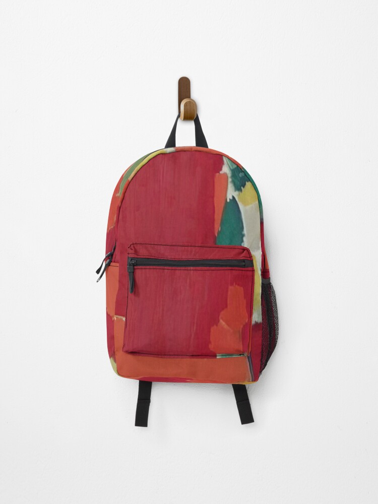 Thumbnail 1 of 3, Backpack, Nicolas De Staël Fleurs Rouges 1952 designed and sold by melaartni.