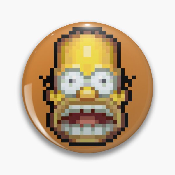 Item preview, homer pixel head designed and sold by TikkiToon.