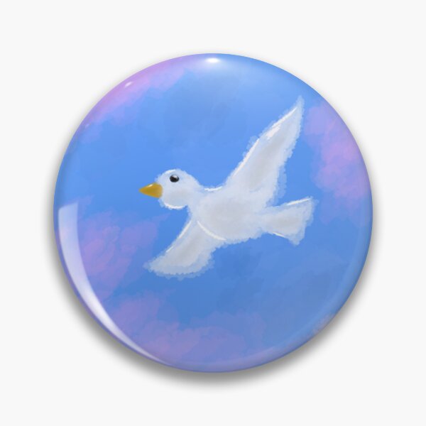 Item preview, Cute dove flying in the sky designed and sold by Tiny-Sugar-Dove.