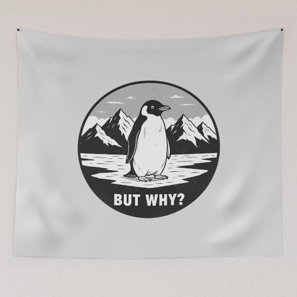 Item preview, Nihilist Penguin - But Why designed and sold by andromeda-redd.