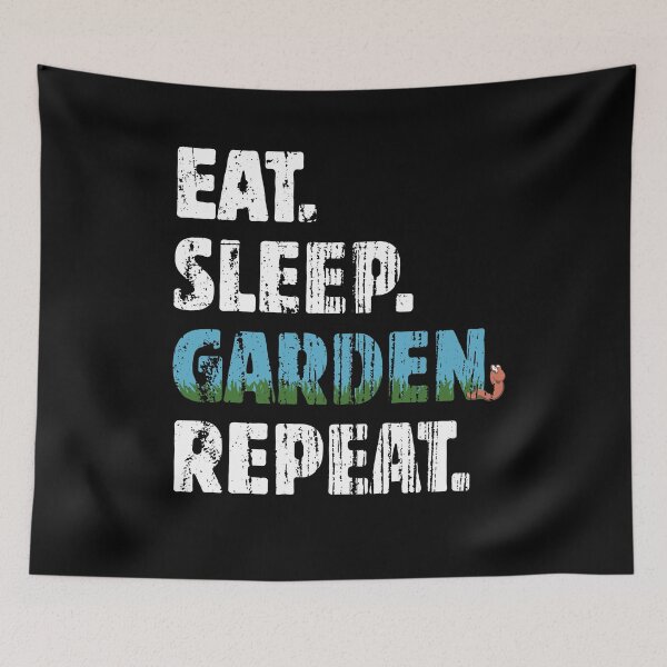 Item preview, Eat Sleep Garden Repeat Garden Gardener Hobby designed and sold by Halfstone.