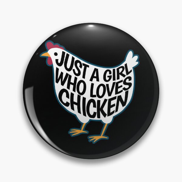 Artikelvorschau, Just a girl who loves chicken funny saying entworfen und verkauft von Halfstone.