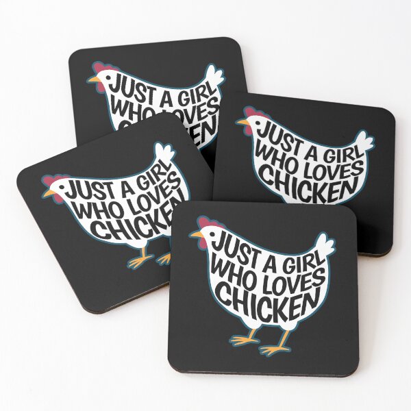 Item preview, Just a girl who loves chicken funny saying designed and sold by Halfstone.