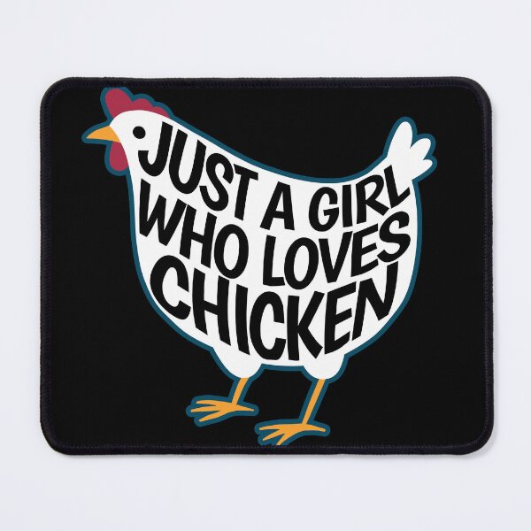 Item preview, Just a girl who loves chicken funny saying designed and sold by Halfstone.