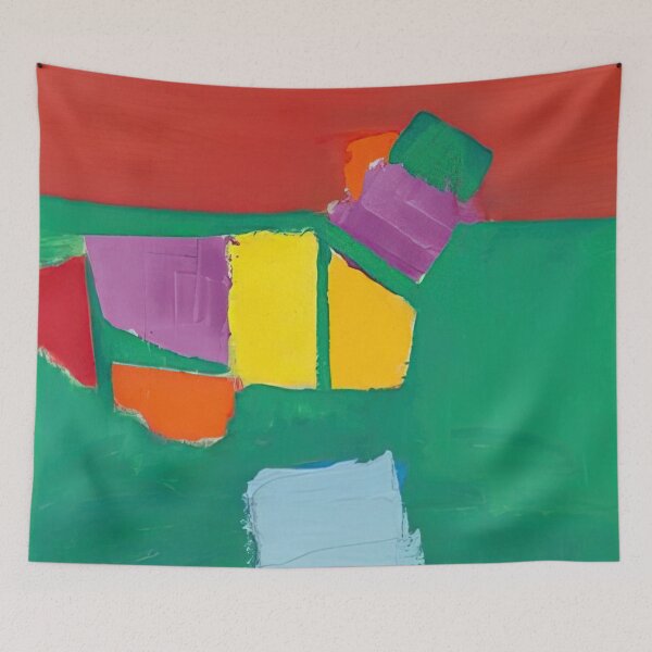 Item preview, Nicolas De Staël Les Martigues (composition) 1954 designed and sold by melaartni.