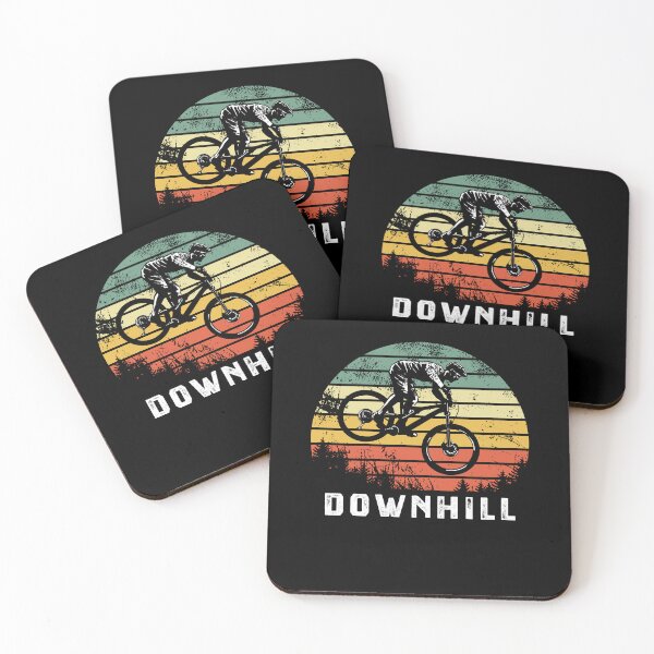 Item preview, Mountain bike downhill MTB rider sunset distress designed and sold by Halfstone.