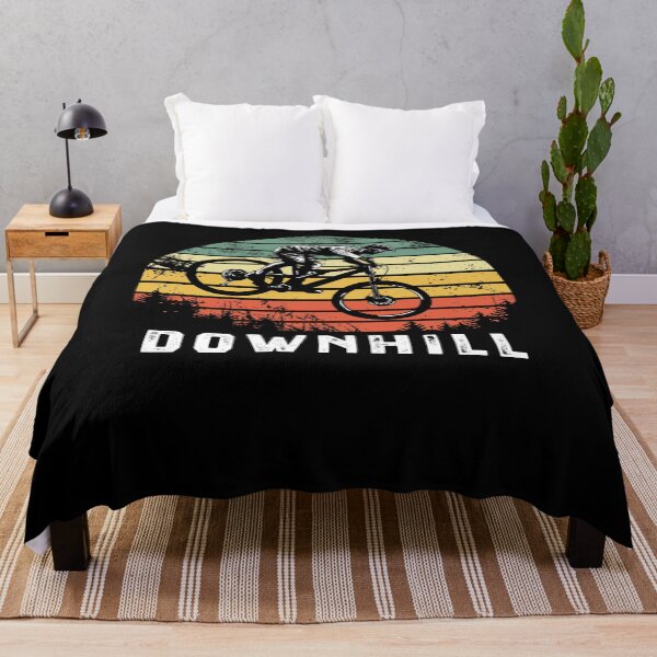 Item preview, Mountain bike downhill MTB rider sunset distress designed and sold by Halfstone.