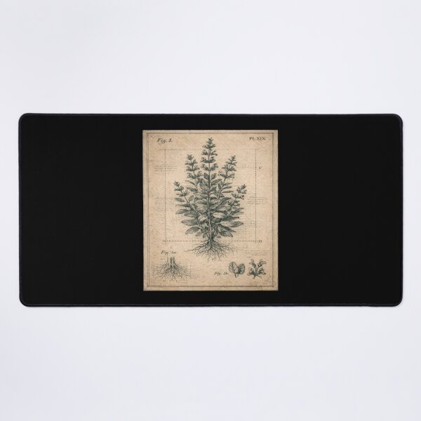 Item preview, Botanical Engraving – Gift for Book Lovers • Dark Academia Herbarium Art designed and sold by JacobKAurumhead.