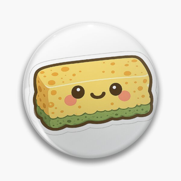 Item preview, Cute Kawaii Sponge Sticker designed and sold by SnugglePod Studio.