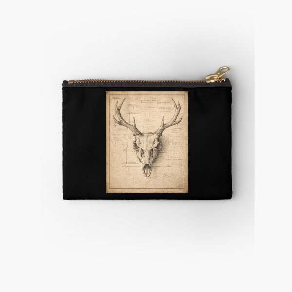 Item preview, Deer Skull Engraving – Gift for Book Lovers • Dark Academia Anatomy Art designed and sold by JacobKAurumhead.