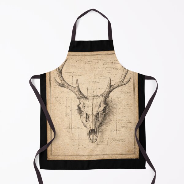 Item preview, Deer Skull Engraving – Gift for Book Lovers • Dark Academia Anatomy Art designed and sold by JacobKAurumhead.