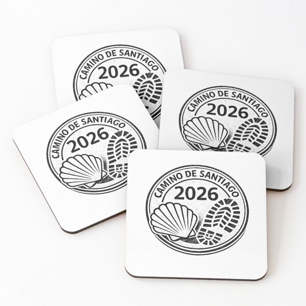 Item preview, Camino de Santiago 2026 Pilgrim Stamp – Shell and Footprint Design designed and sold by John-Rivav.